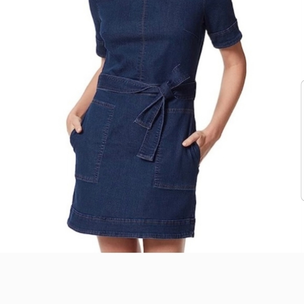 Christian Siriano Gloria Vanderbilt collab Denim Dress Womens Size 6 - Picture 4 of 7